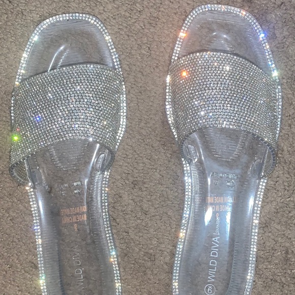 Fashion Nova Everything Okay Sandals - Clear US 9 - Picture 3 of 4